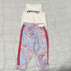 Janie and Jack White and Blue Kids Matching Set